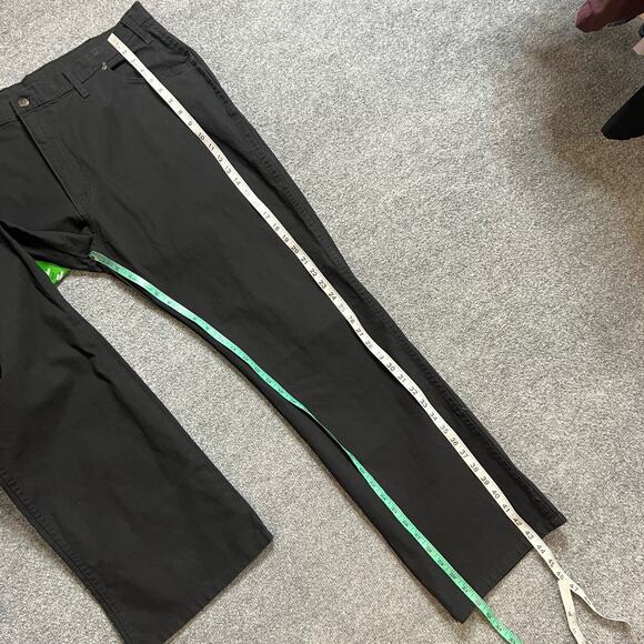 Dickies Jeans Men 44 Black Flex Dungaree Straight Leg Workwear Stretch Cotton - Picture 4 of 10